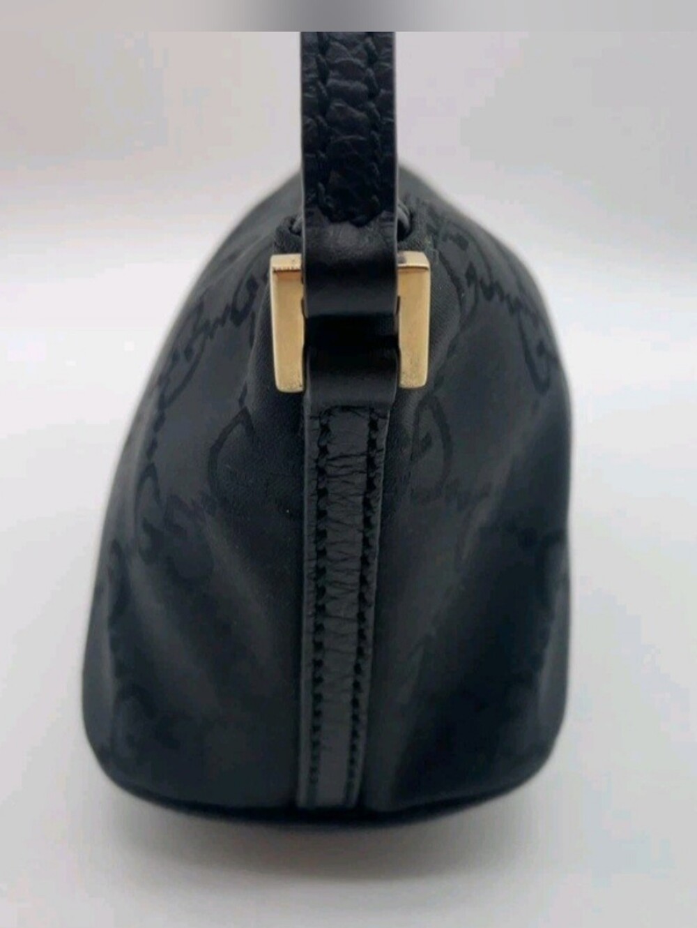 Gucci Black GG Monogram Shoulder Bag - Picture 7 of 16